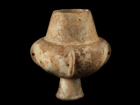 Kykladische Kandila – Vierhenkel-Vase